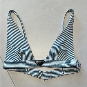 NWOT Prada Striped Bralette 38